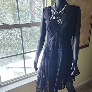 Elegant Black Lace Dress